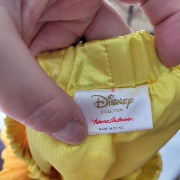 Hanna Andersson Disneys Beauty and The Beast yellow tulle embroidered skirt sm - Picture 5 of 6